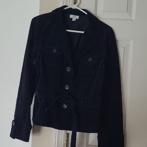 Women's Blue Corduroy Jacket Loft